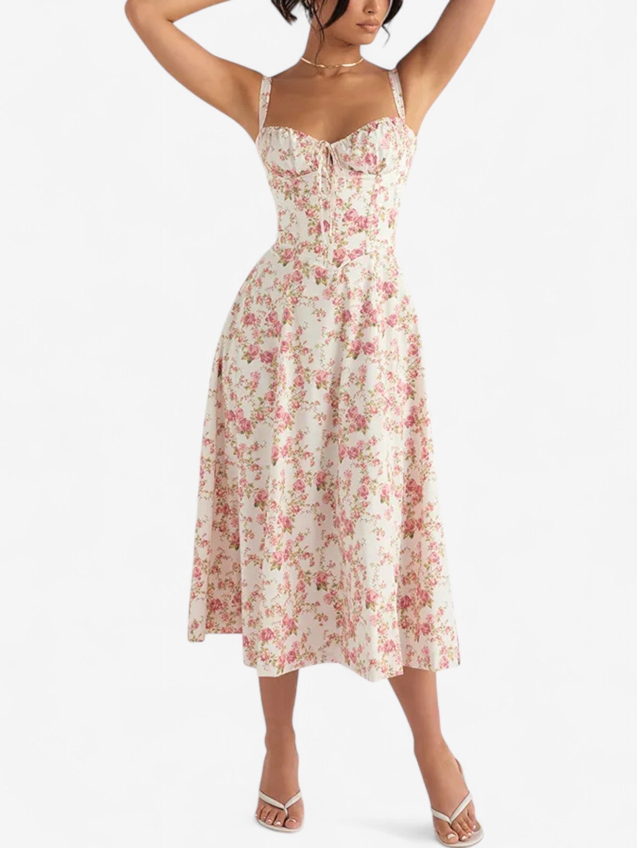 Women’s Wrap Wedding guest Midi Summer Dress