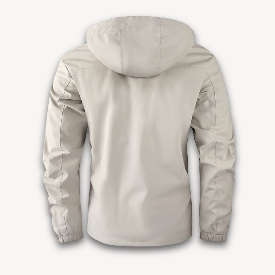 Hooded Jacket - Front Zip with Flap Pockets