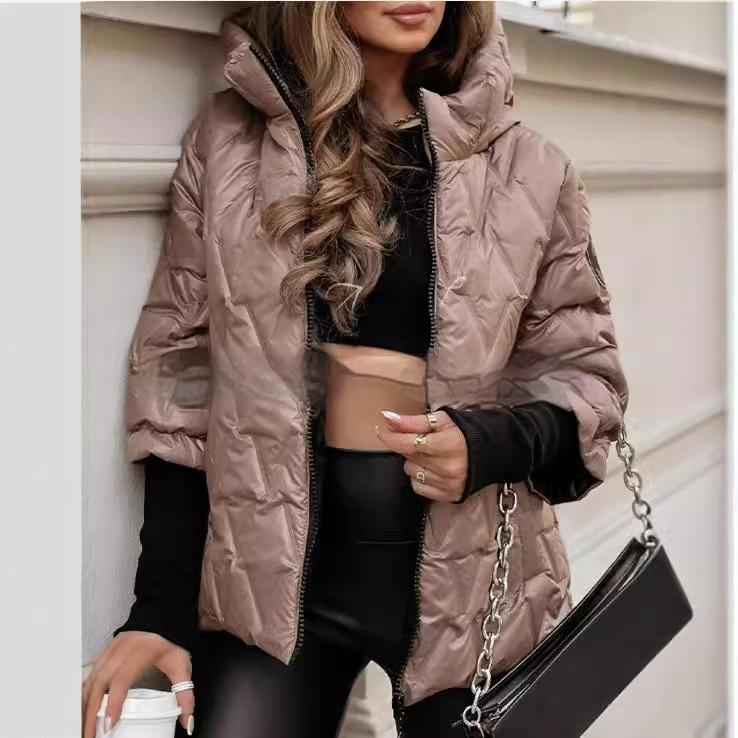 Puffer Jacket | Quilted Hooded Zip Up