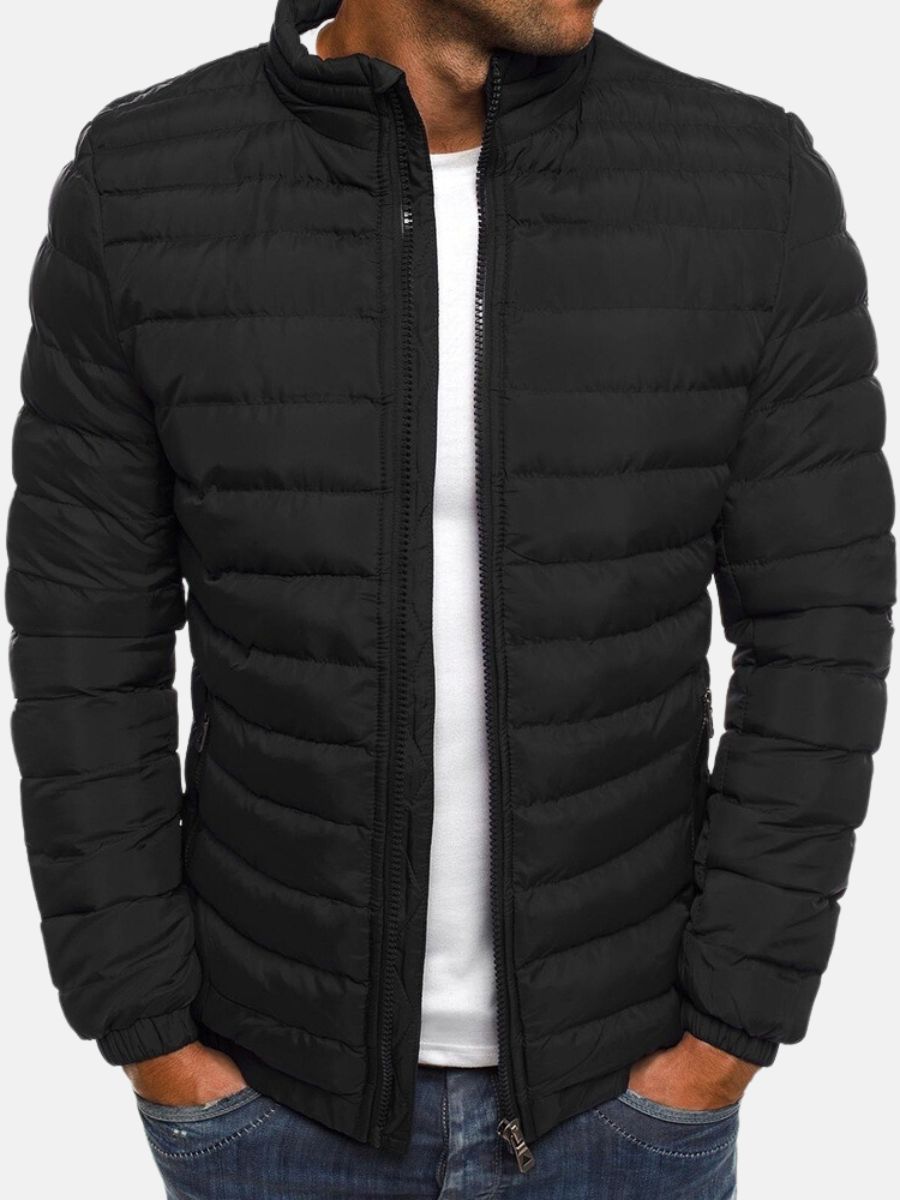 Puffer Jacket | Quilted with Zip Front