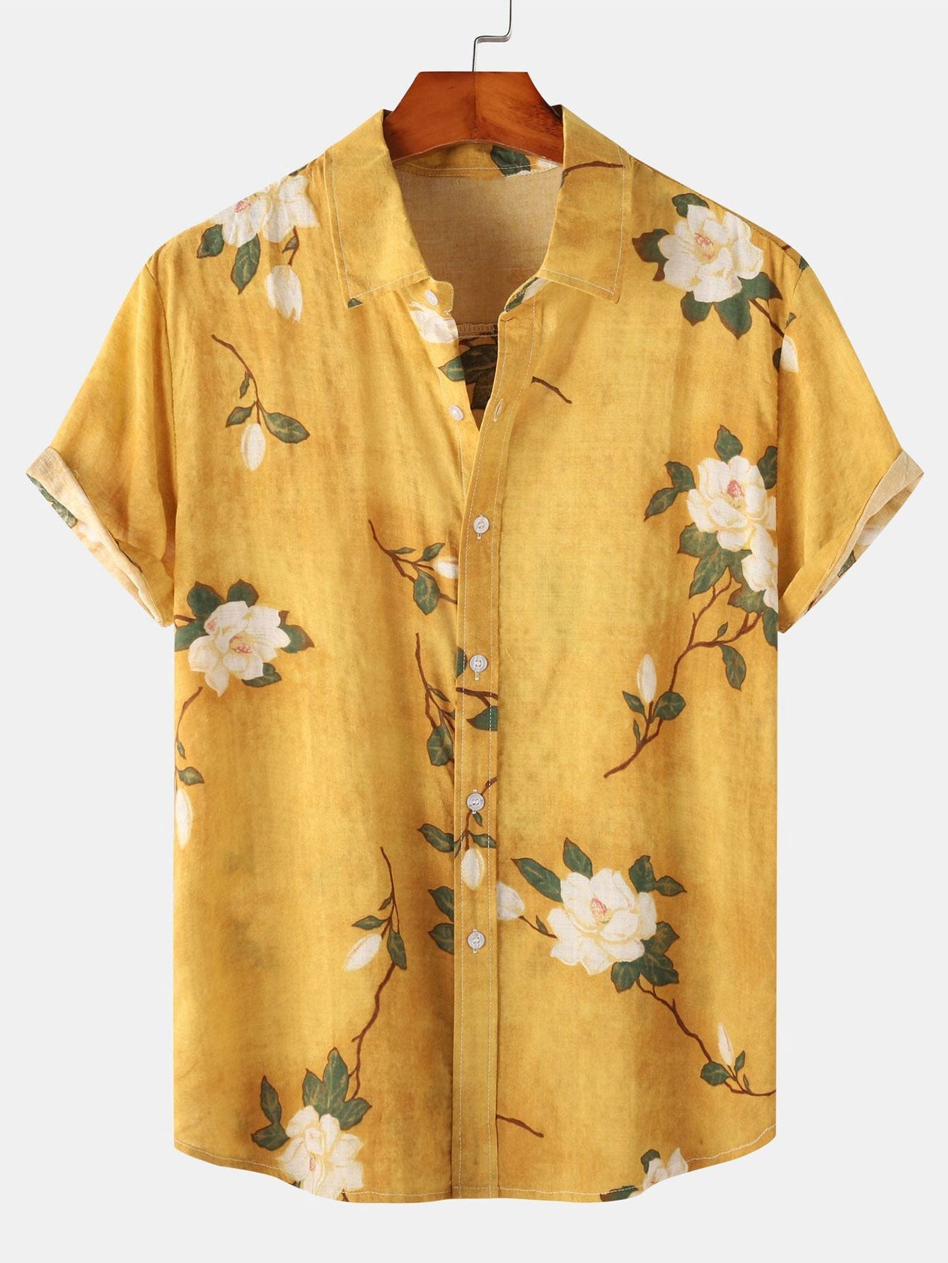Men's Floral Short Sleeve Shirt