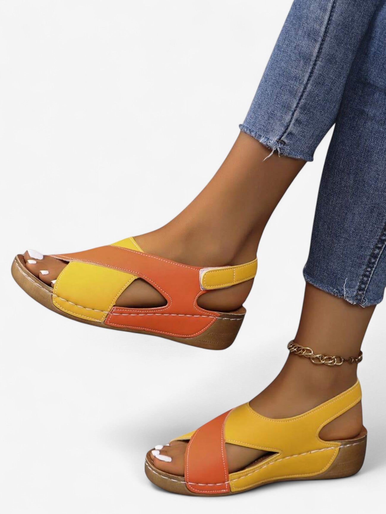 Women's Summer Open Toe Velcro Sandals