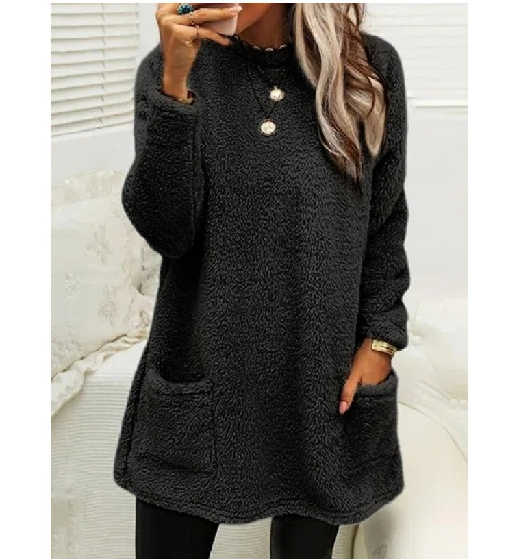 Longline Jumper | Relaxed Fit with Pockets