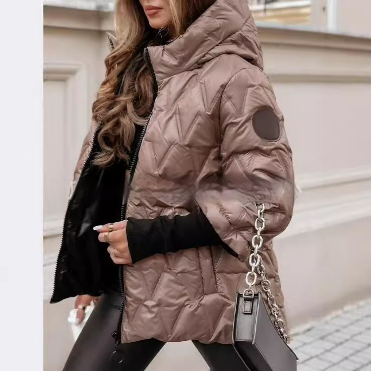 Puffer Jacket | Quilted Hooded Zip Up