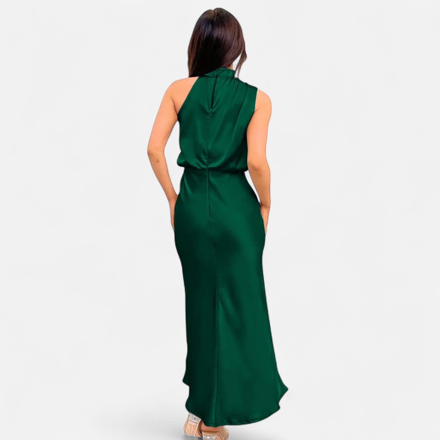 Halter Maxi Dress Women’s | Sleeveless High Neck Evening Dress