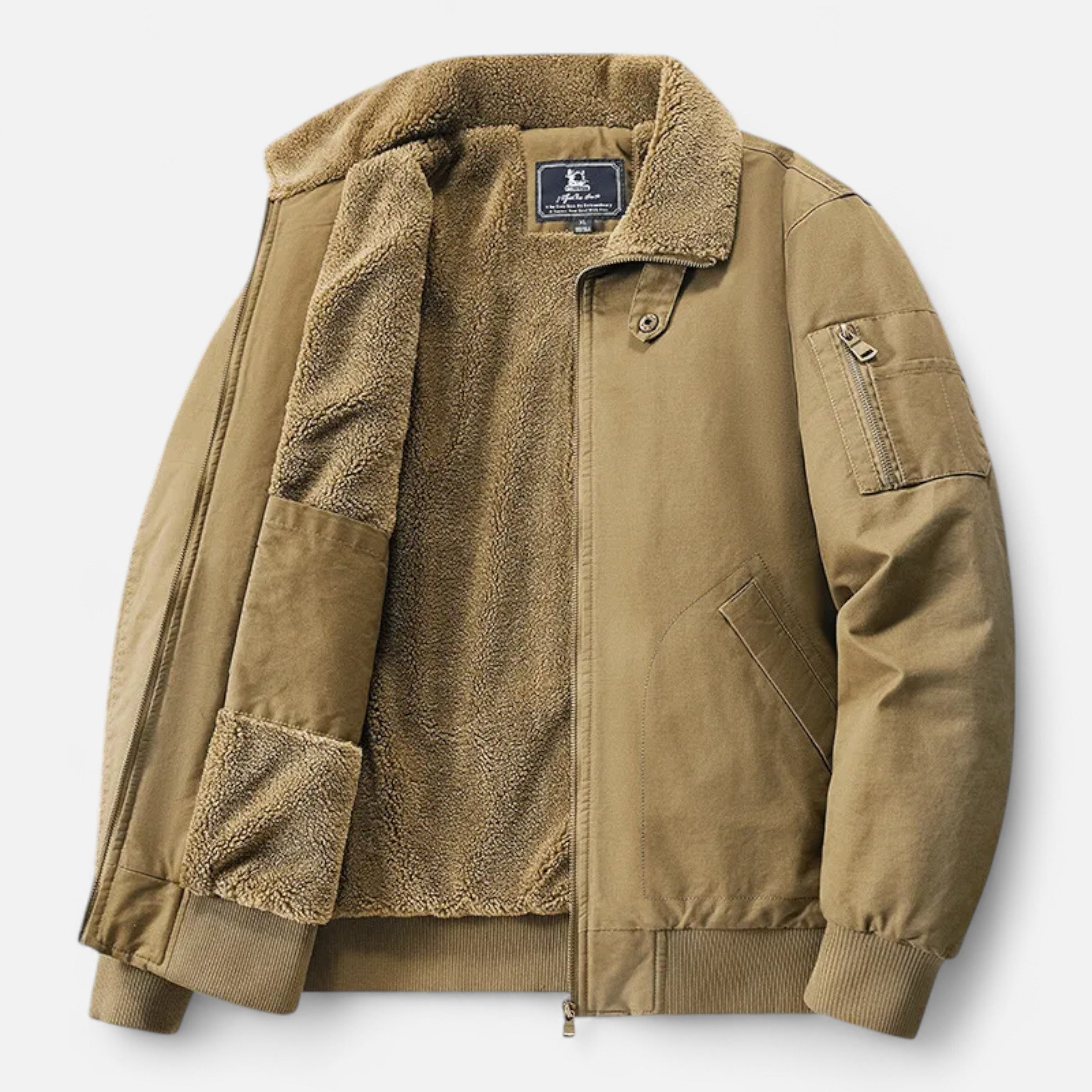 Men’s Padded Bomber Jacket | Warm Lined Workwear Jacket For Autumn And Winter