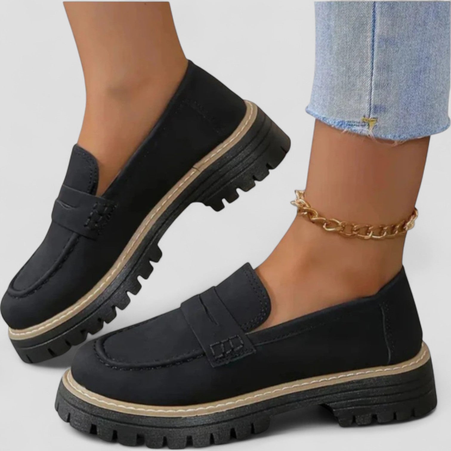Loafers | Chunky Sole Slip On Design