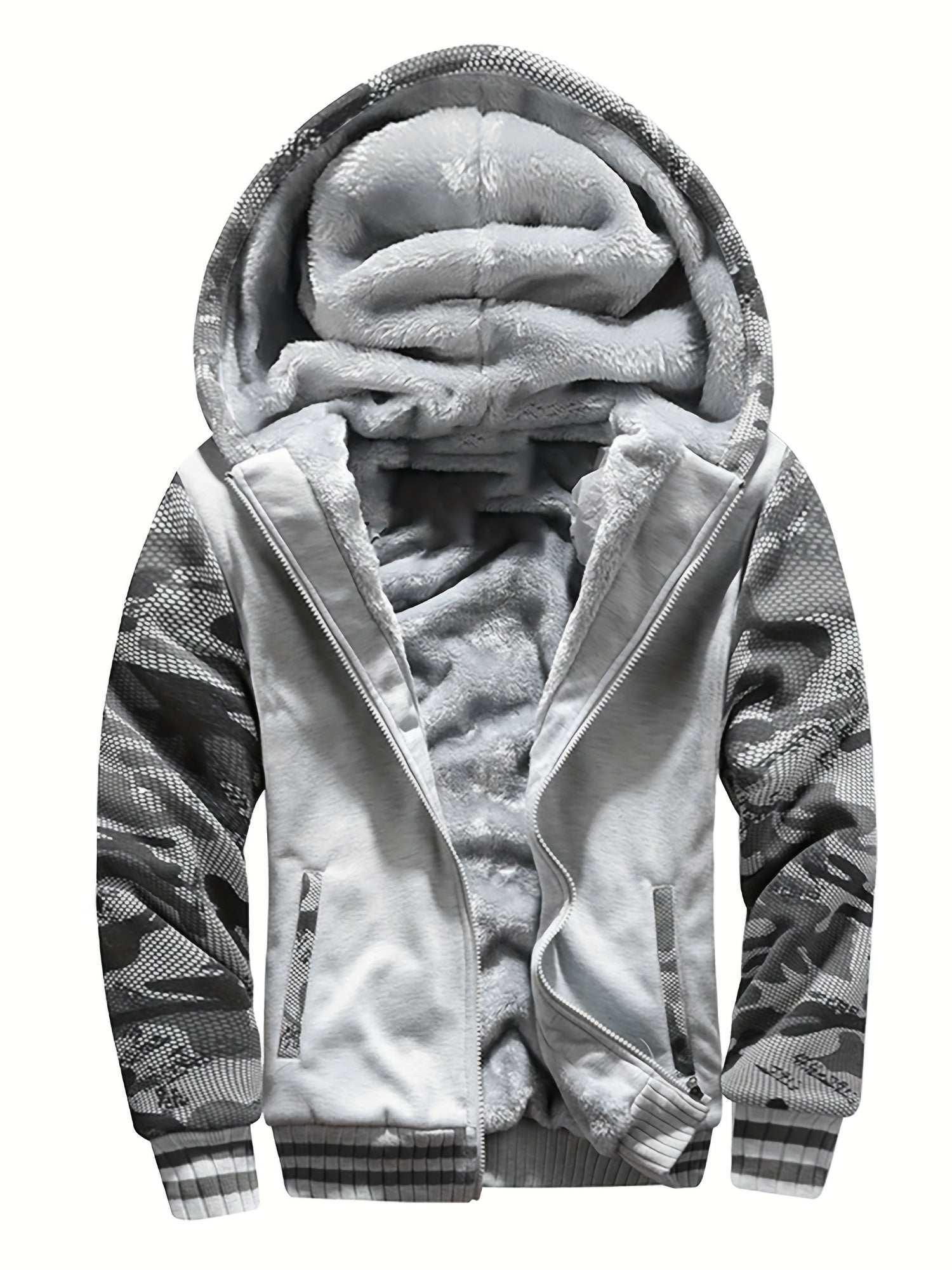 Hooded Jacket - Zip Front with Layered Lining