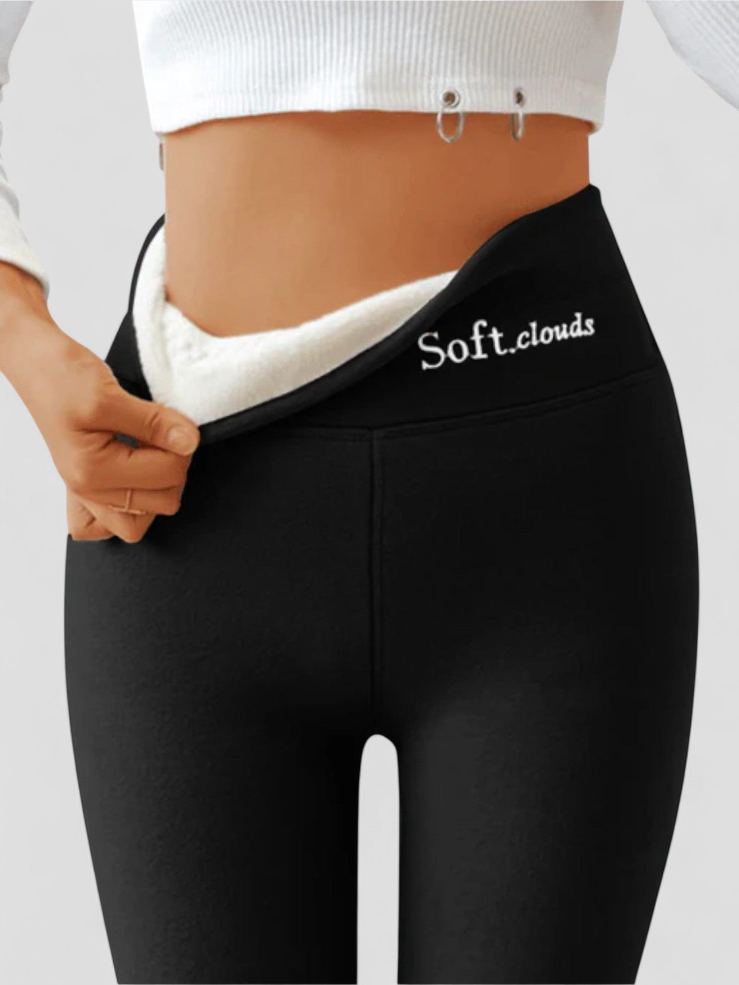 High Waist Leggings - Warm Lined Stretch Fit