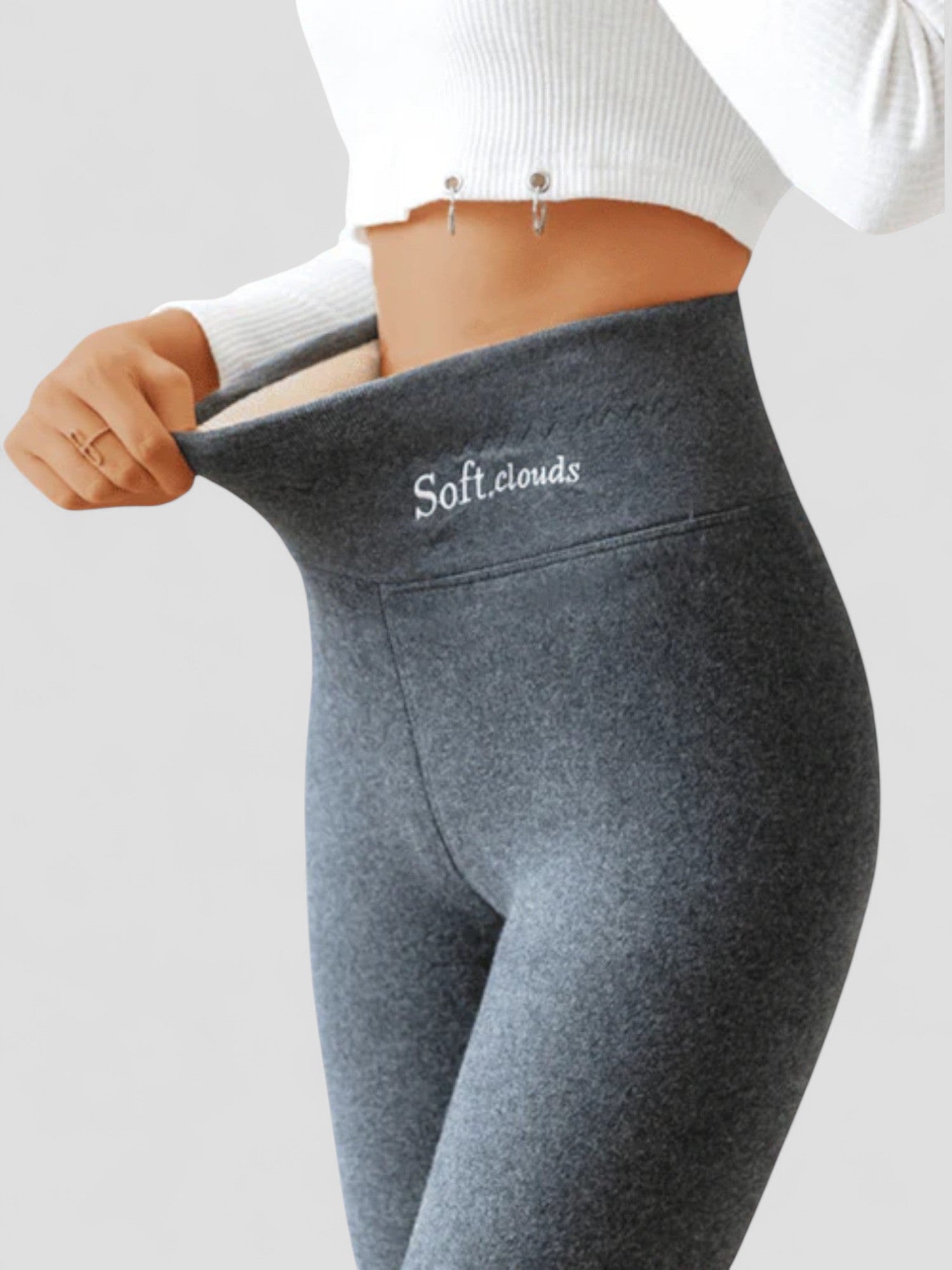 High Waist Leggings - Warm Lined Stretch Fit