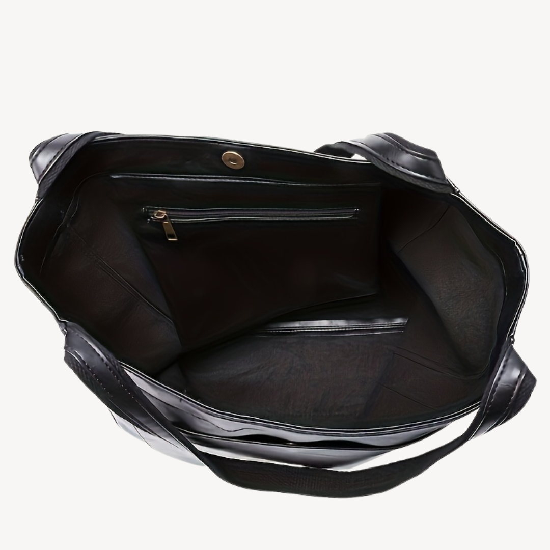 Large Shoulder Tote Bag - Structured Everyday Style