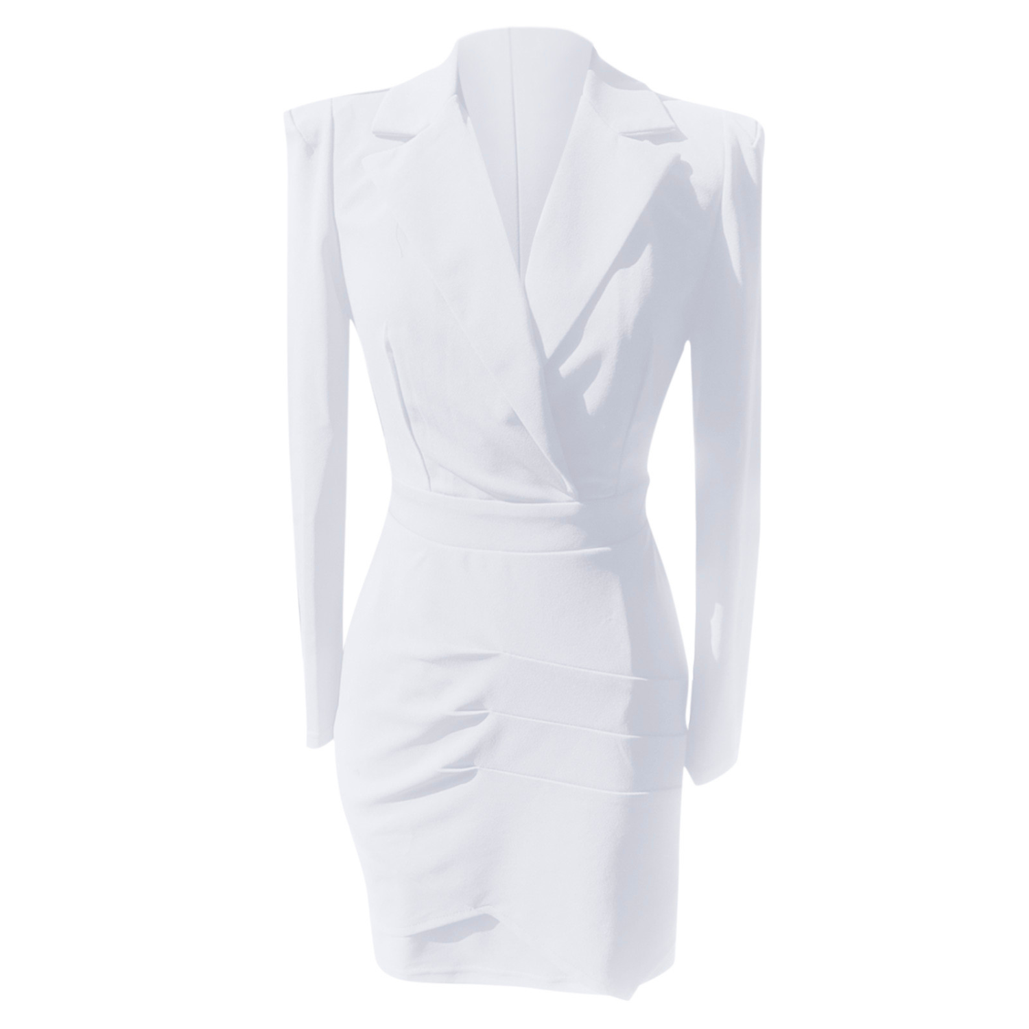 Blazer Mini Dress | Long Sleeve with Deep V Neck