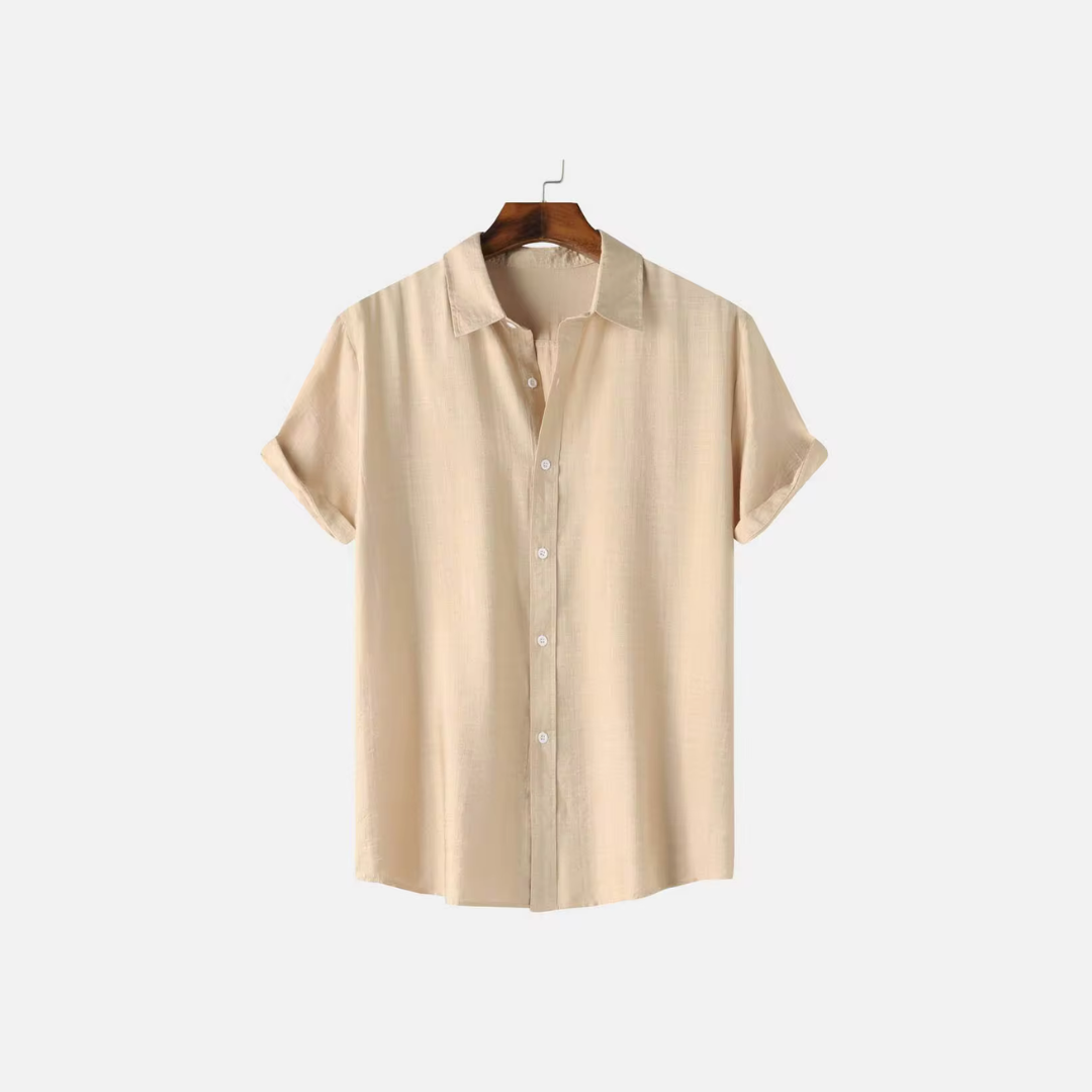 Men's Short Sleeve Shirt Blouse