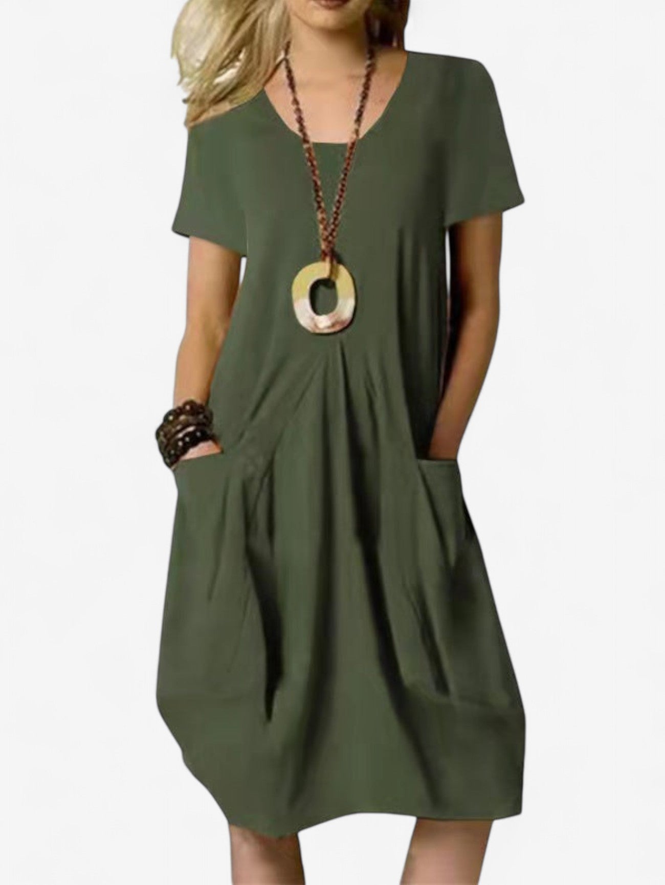 Women's Summer A-Line Midi Dress
