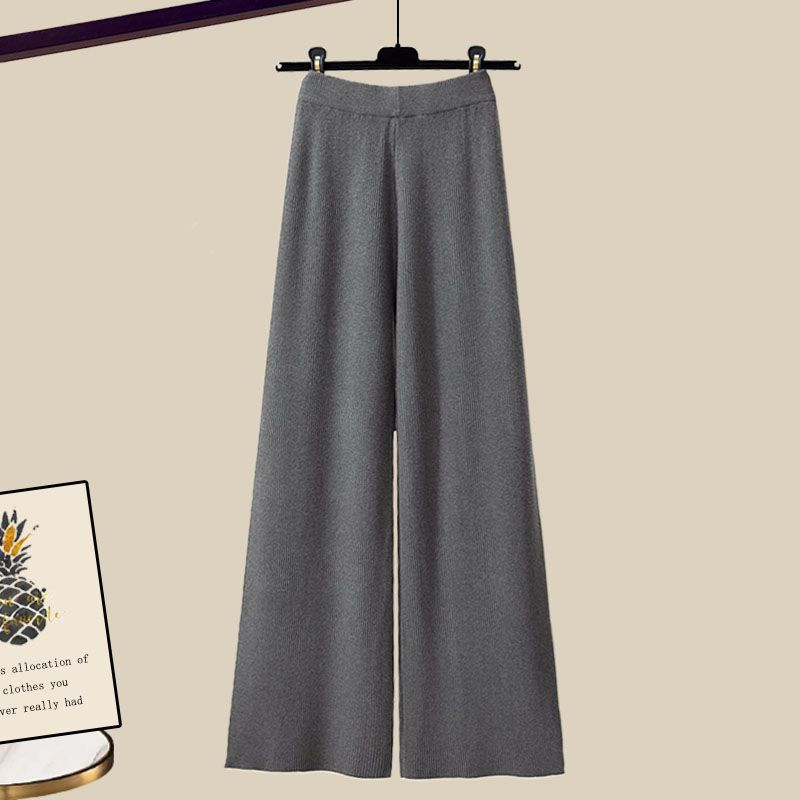3 Piece Outfit Set | Wide Leg Trousers with Shirt and Top