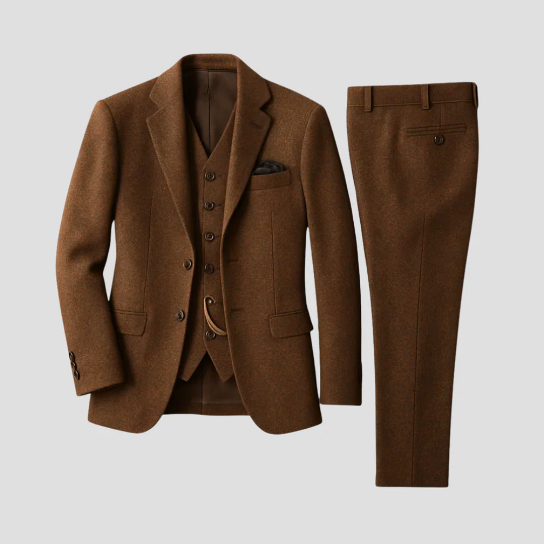 Men’s Suit | Three Piece Slim Fit Formal Set With Blazer Waistcoat And Trousers
