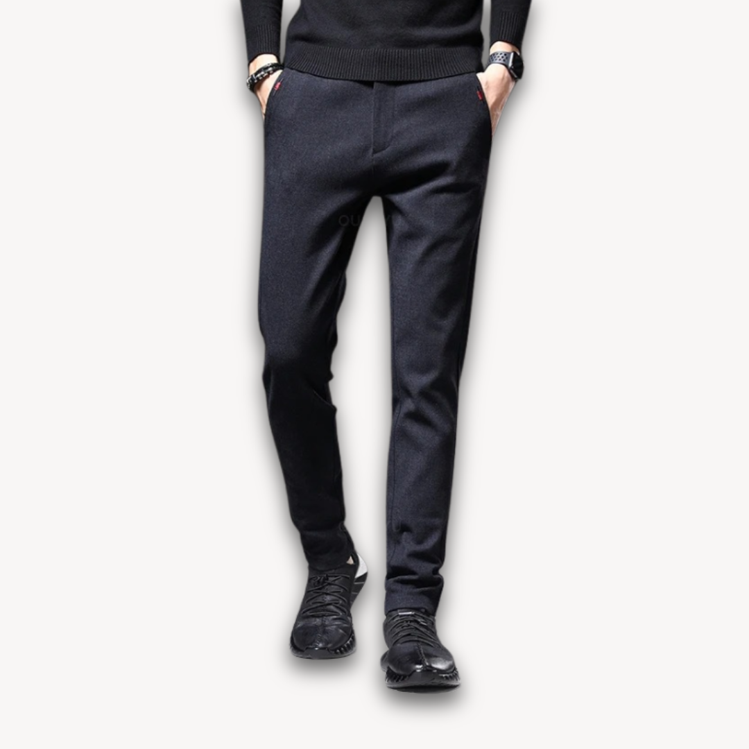 Slim Fit Formal Work Trousers - Smart Business Style