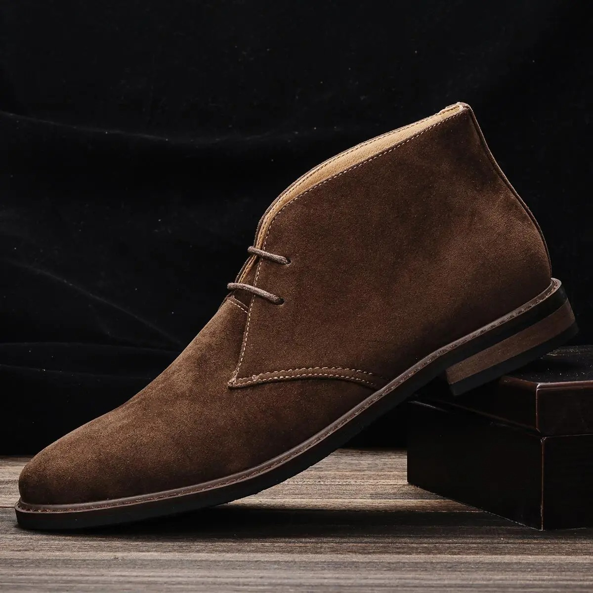 Chukka Boots - Minimal Lace Up Ankle Style