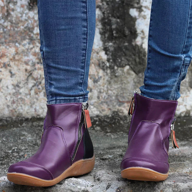 Ankle Boots | Side Zip with Padded Cuff