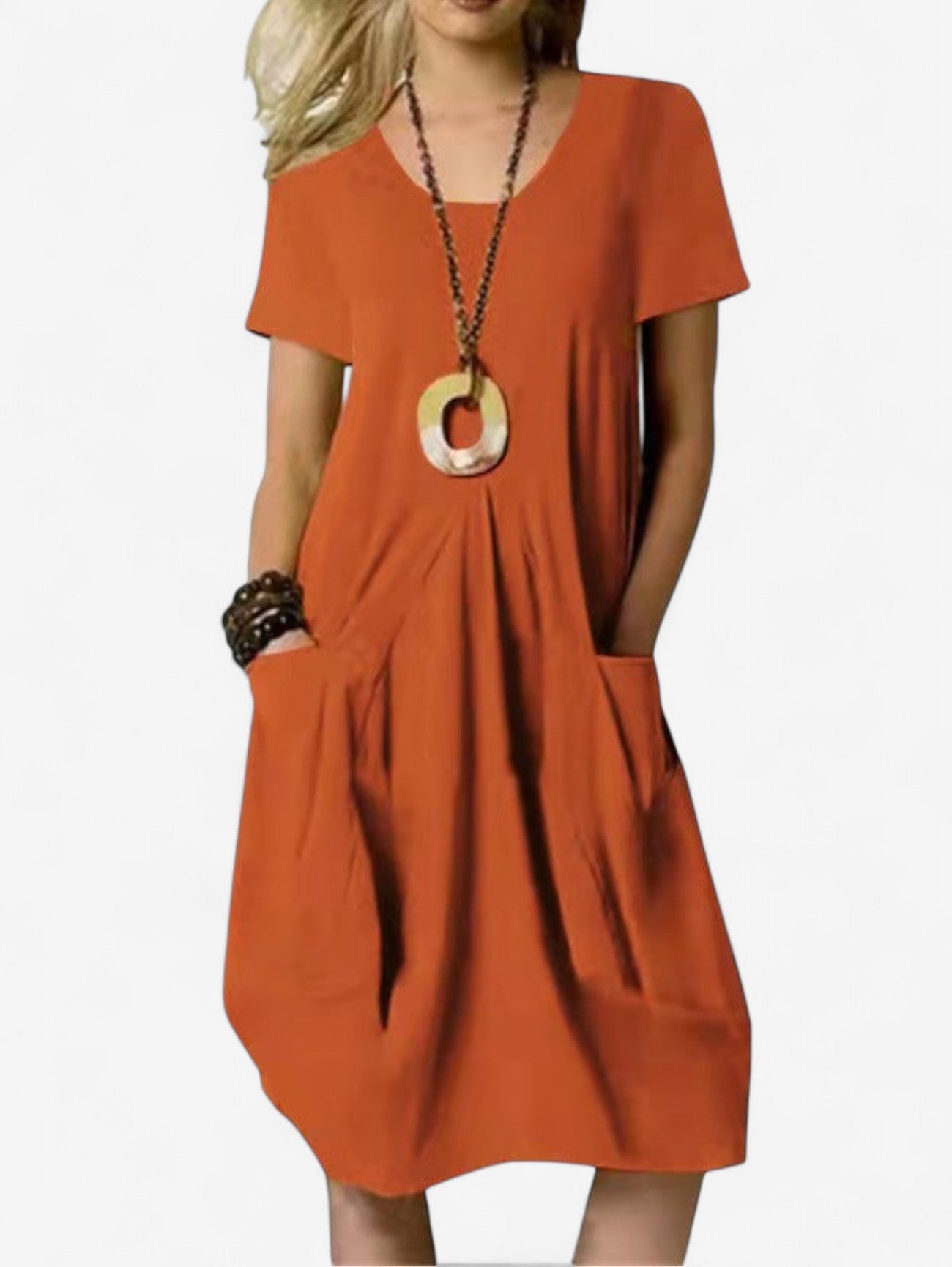 Women's Summer A-Line Midi Dress