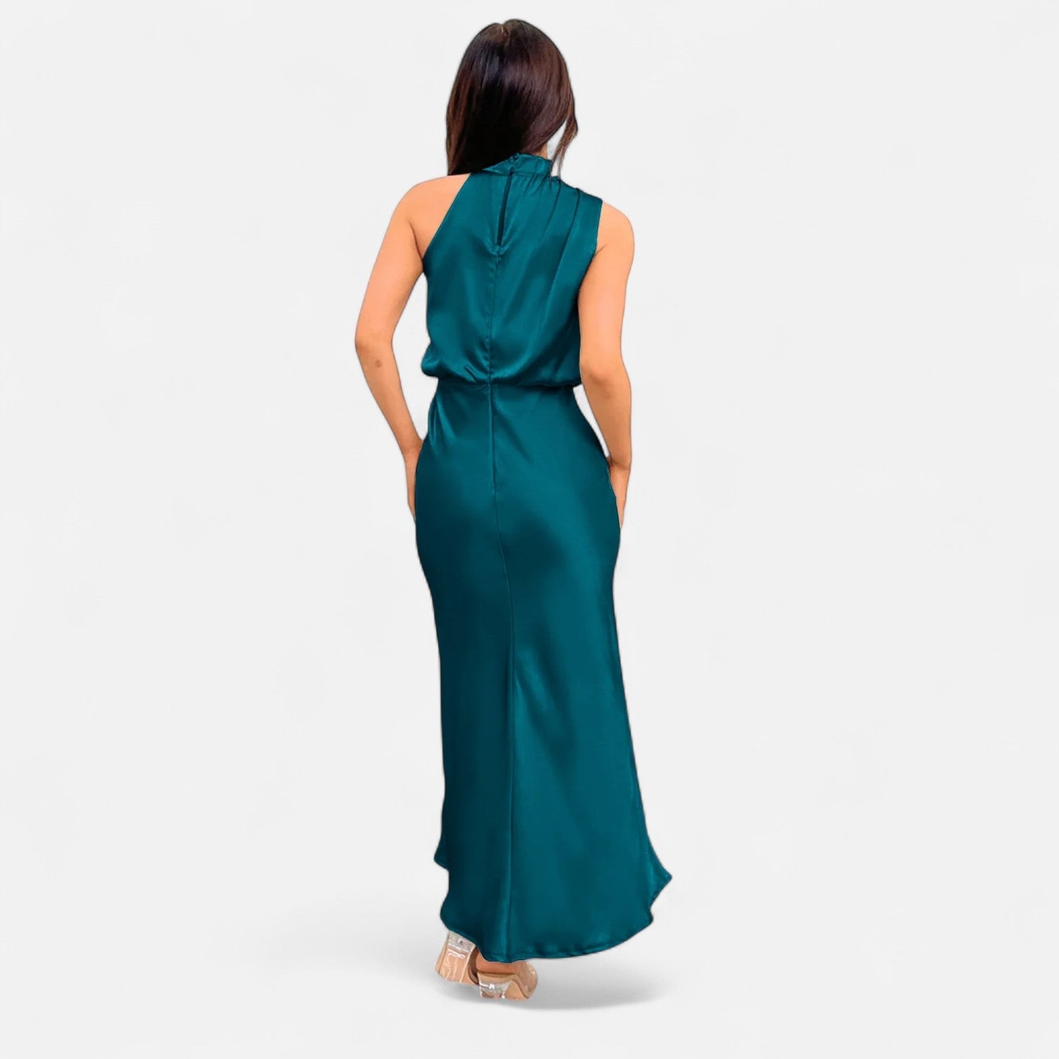 Halter Maxi Dress Women’s | Sleeveless High Neck Evening Dress
