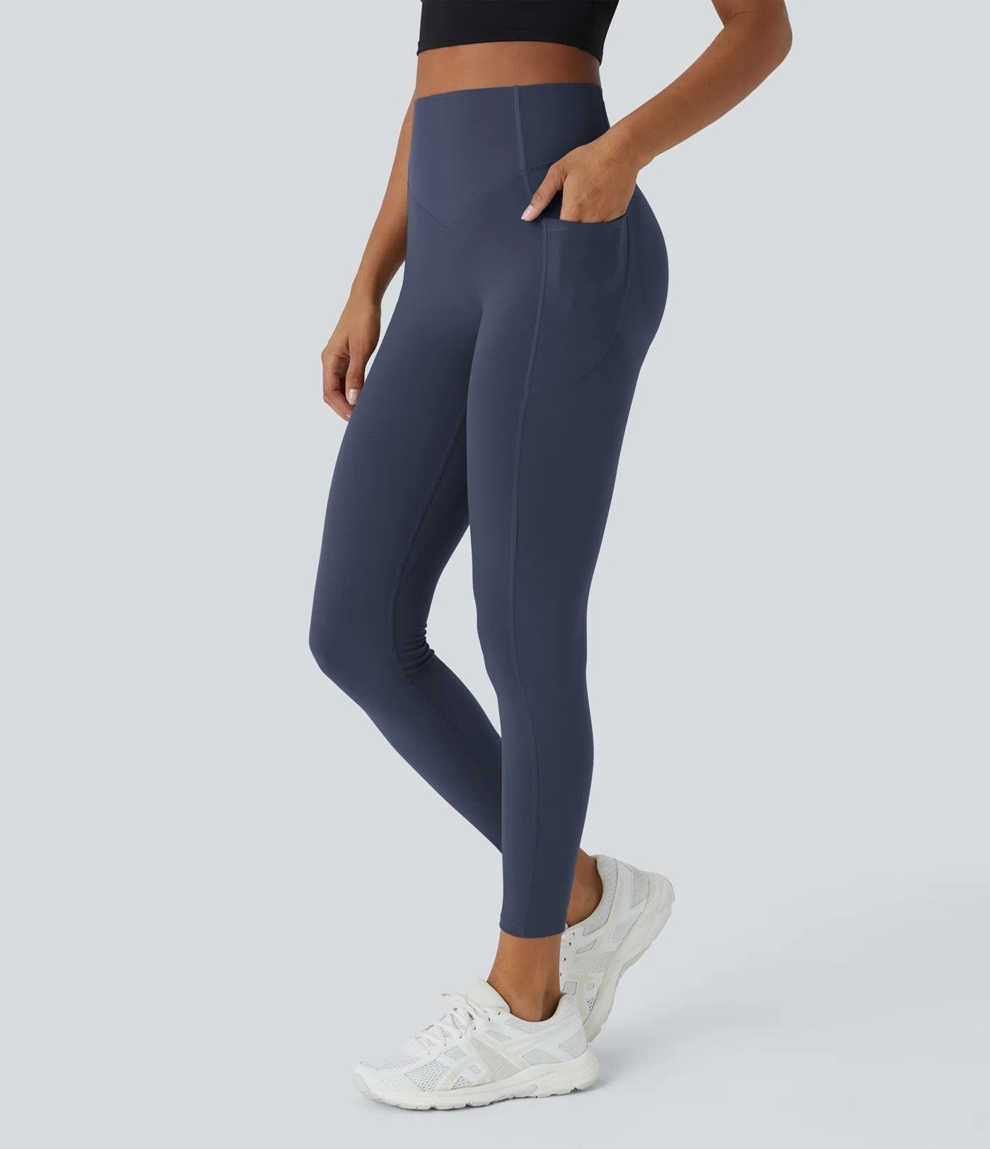 High Waist Gym Leggings - With Pockets