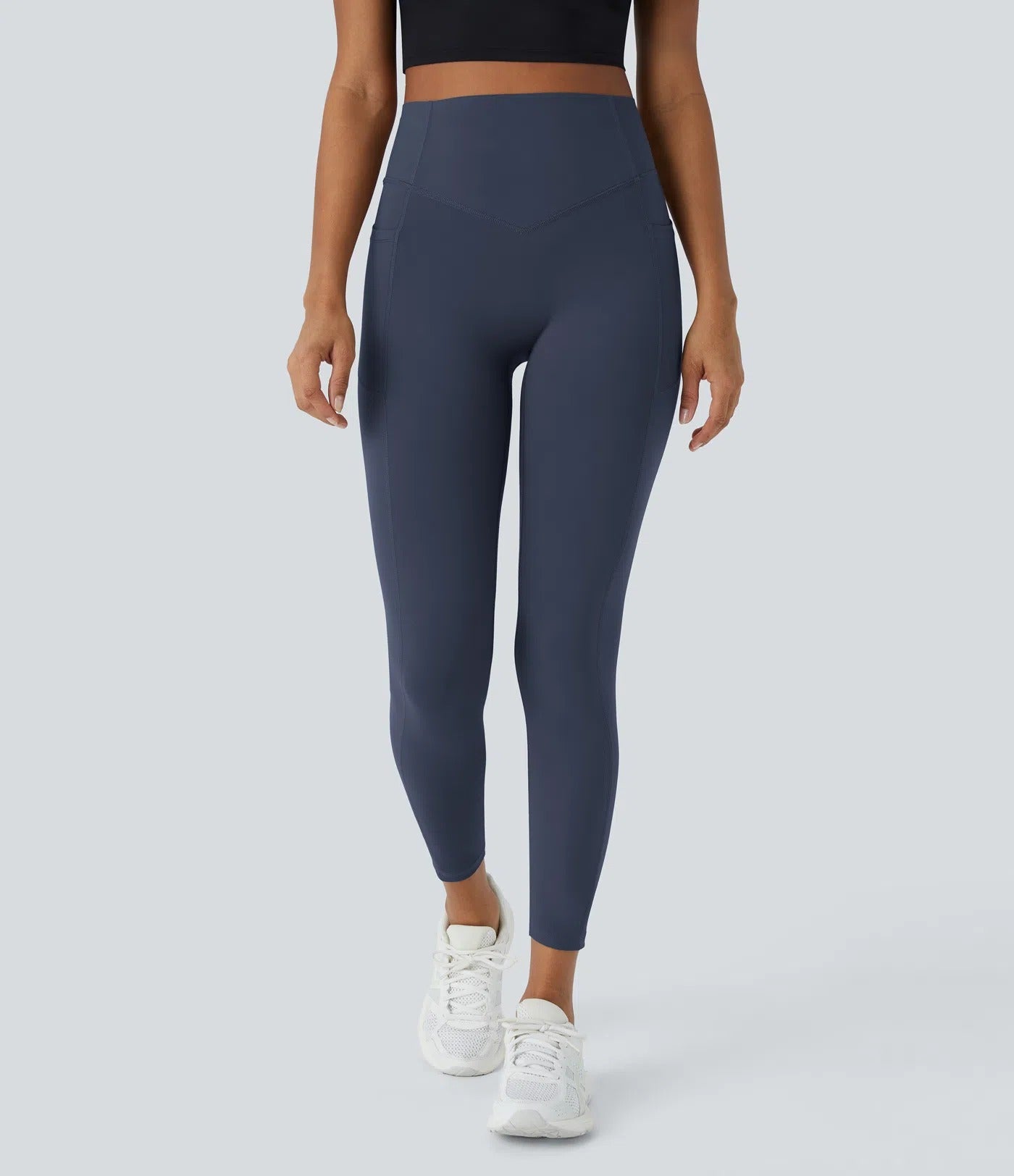 High Waist Gym Leggings - With Pockets