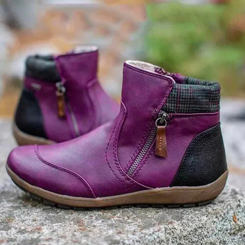 Ankle Boots | Side Zip with Padded Cuff