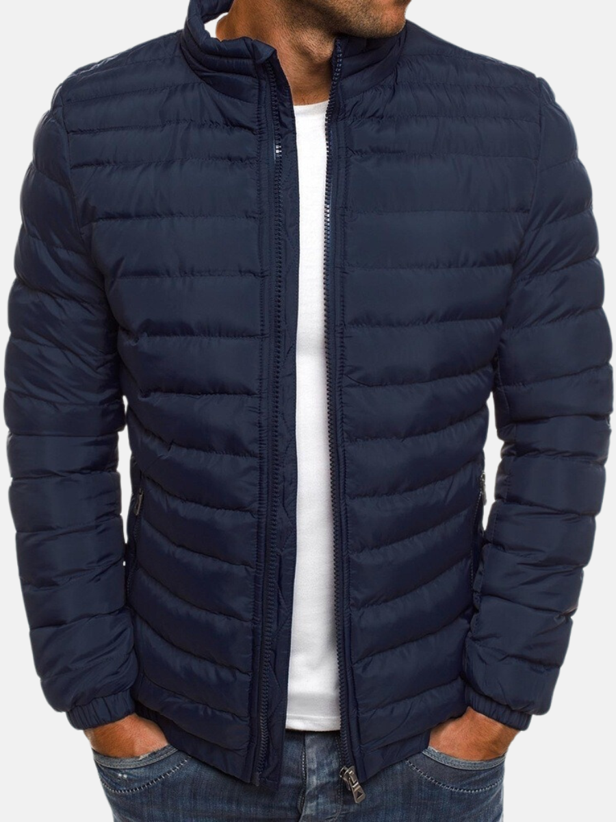 Puffer Jacket | Quilted with Zip Front