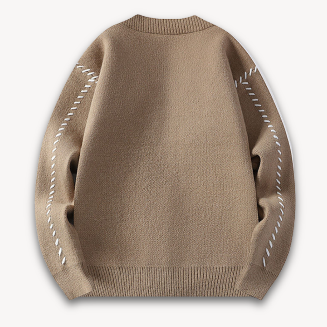 Knitted Cardigan Sweater - Button Front Casual Fit