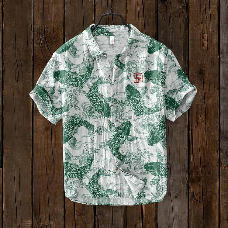 Men’s Short-Sleeve Button-Up Shirt