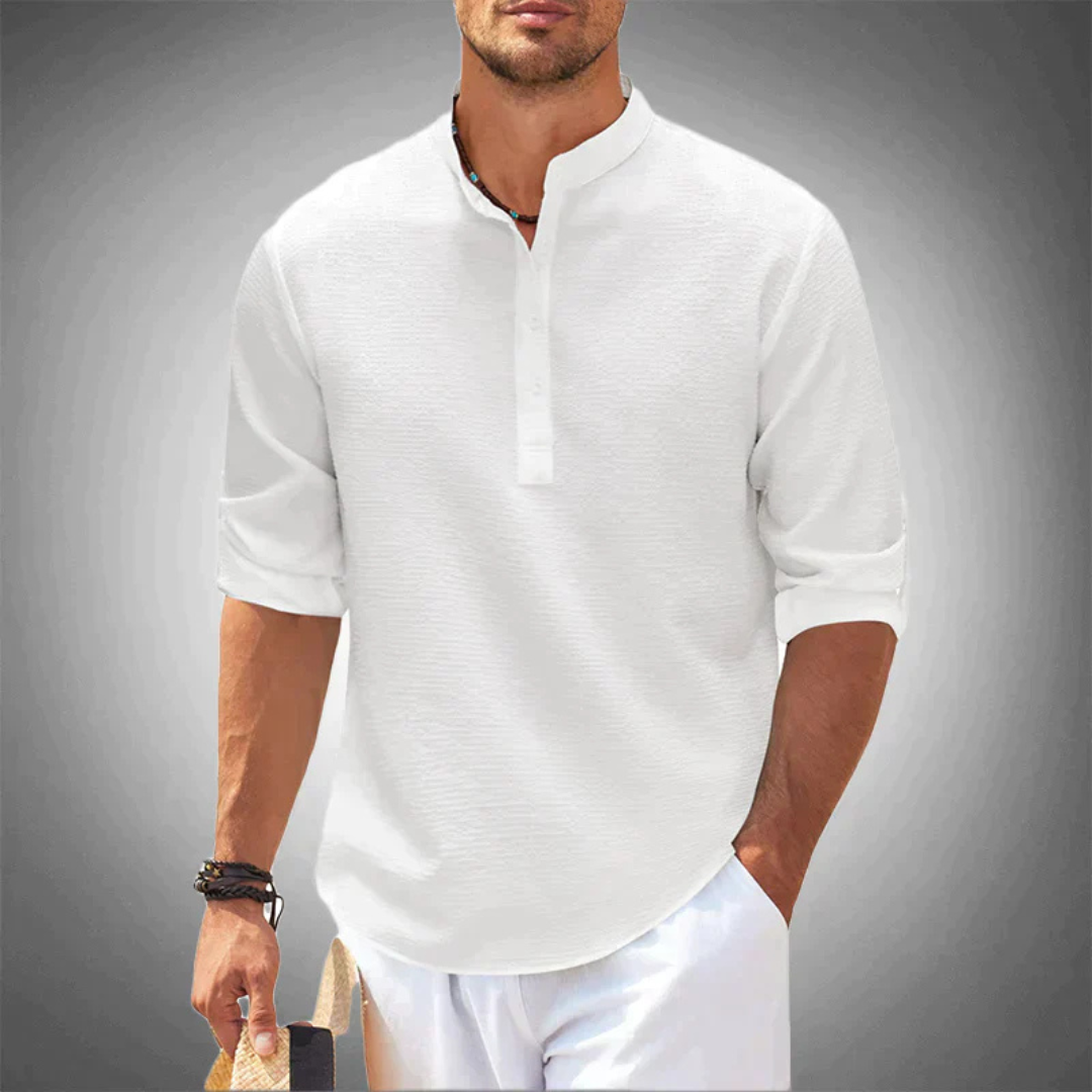 Men's Casual Henley Shirt
