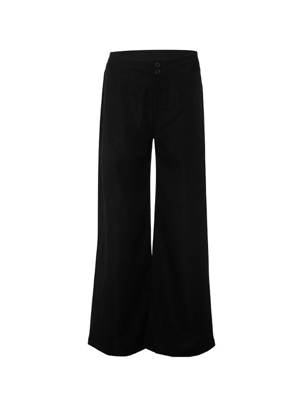 Women’s High Waist Wide Leg Trousers | Flared Loose Fit