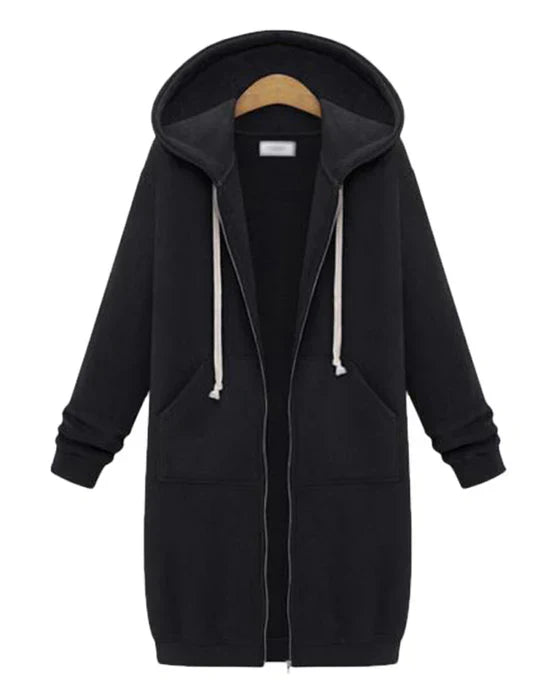 Nevia – the perfect long hoodie for any season