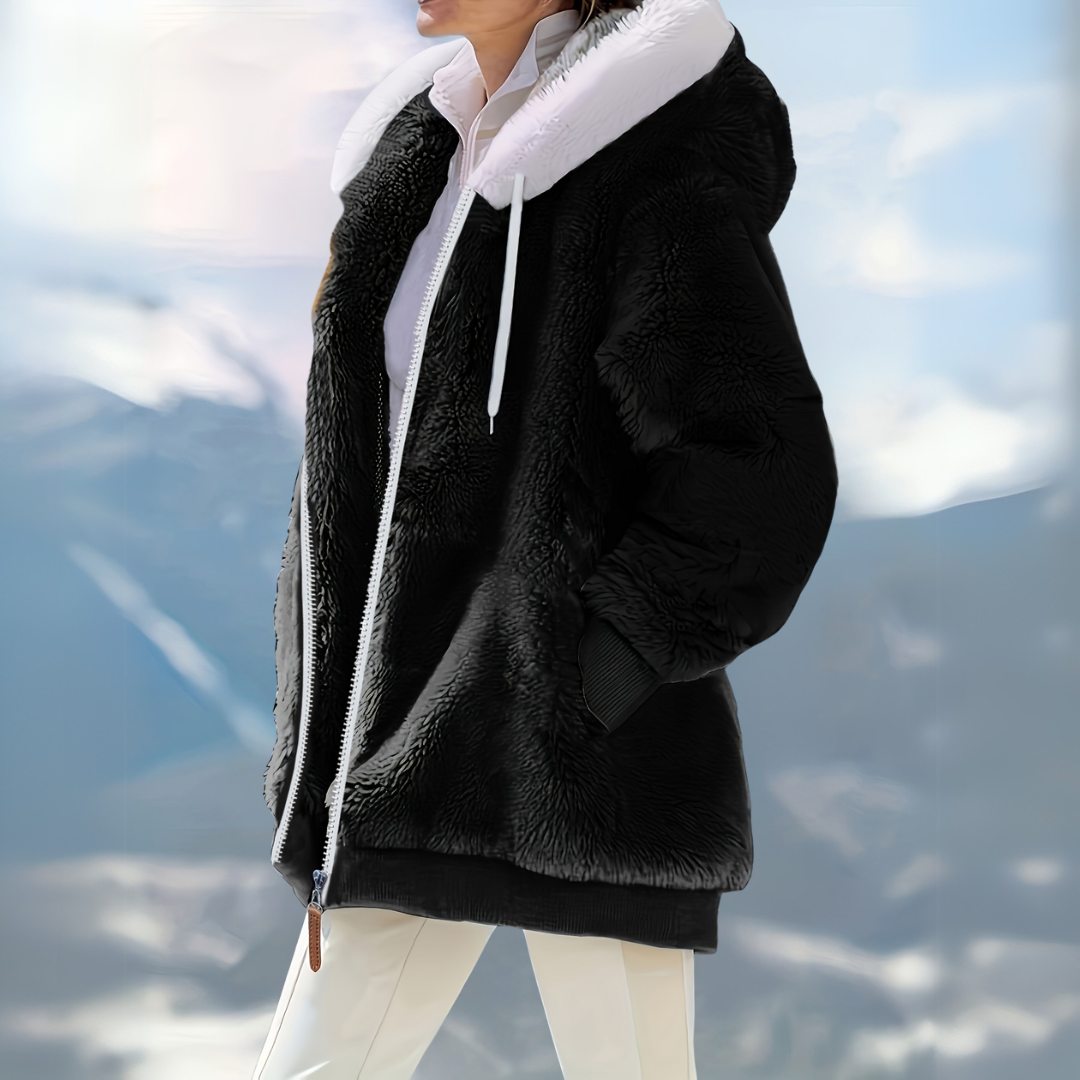 Hooded Zip Coat | Relaxed Fit Pockets