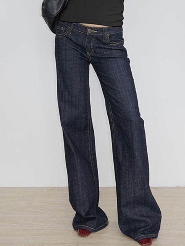 Women’s Low Rise Wide Jeans | Wide Leg Relaxed Fit