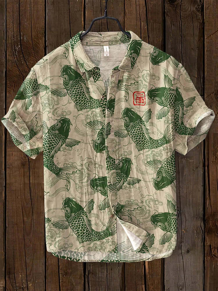 Men’s Short-Sleeve Button-Up Shirt