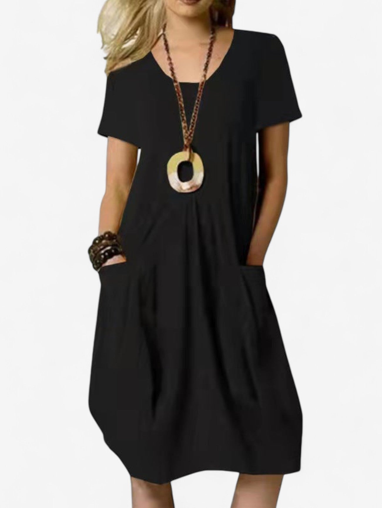 Women's Summer A-Line Midi Dress