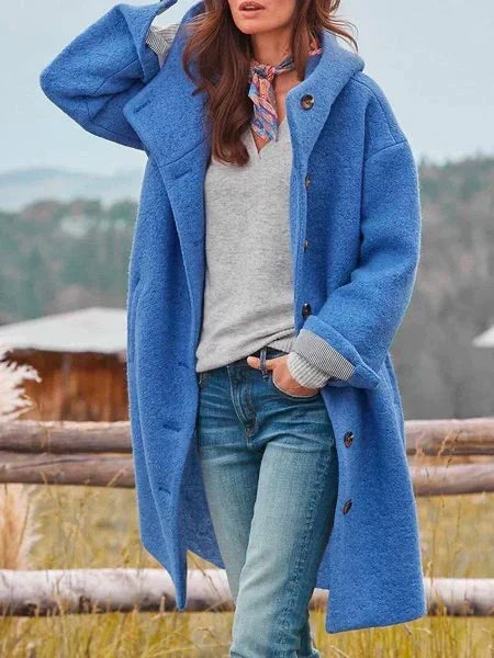 Long Coat - Oversized Button Front
