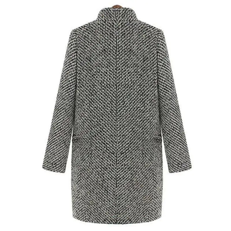 Long Trench Coat - Single Breasted with Pockets