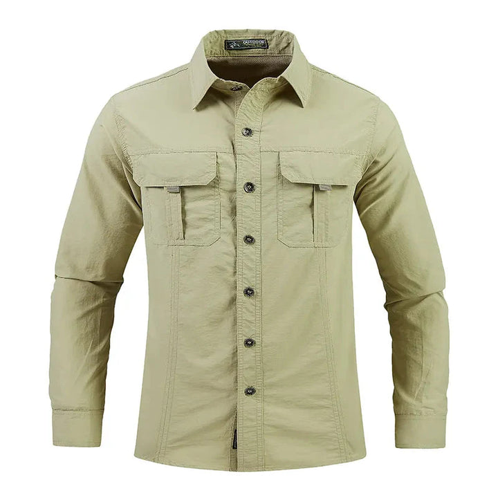 Kellan | Stylish Cargo Long Sleeve Shirt with Comfortable Fit