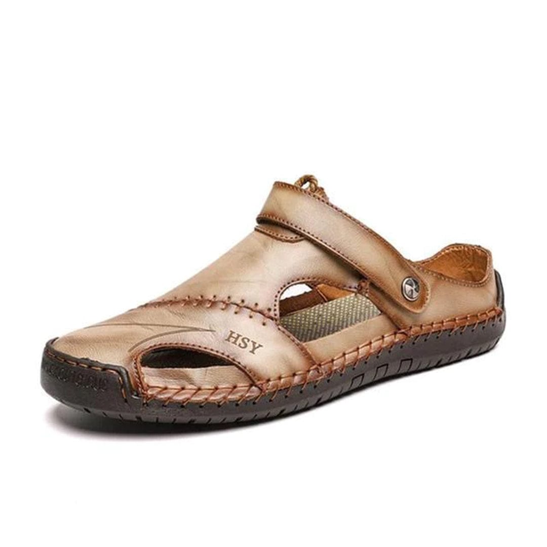 Zyron | Stylish PU Leather Casual Sandals with Elastic Support