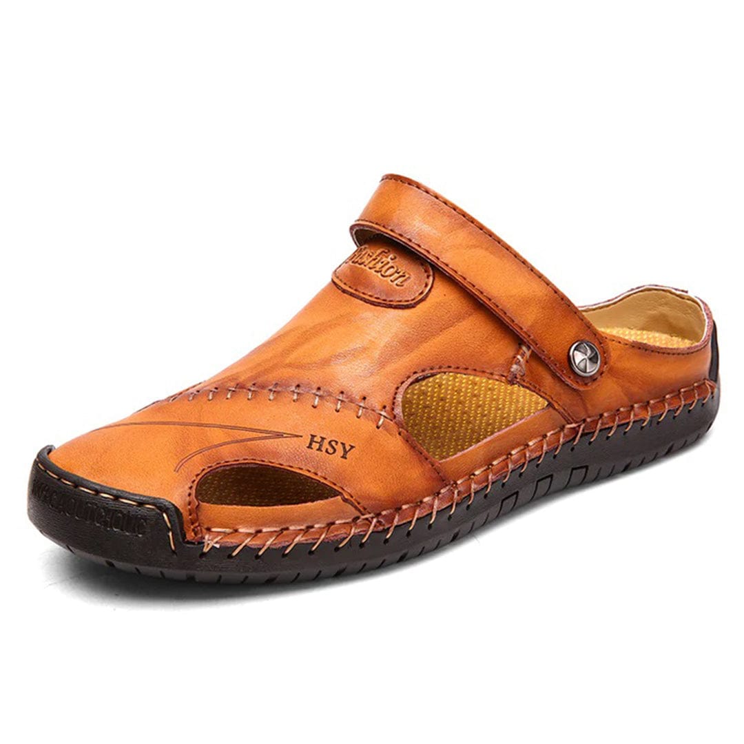 Zyron | Stylish PU Leather Casual Sandals with Elastic Support