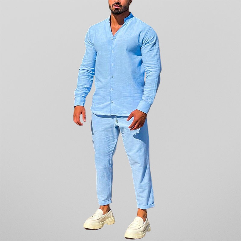 Luca | Lightweight Casual Set with Drawstring Comfort