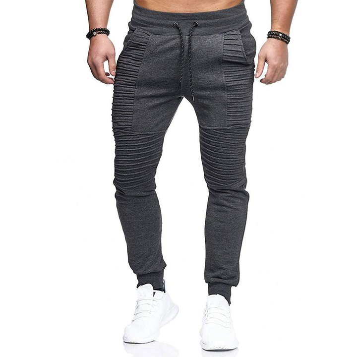 Lysander | Jogging Trousers with Trendy Ribbed Design