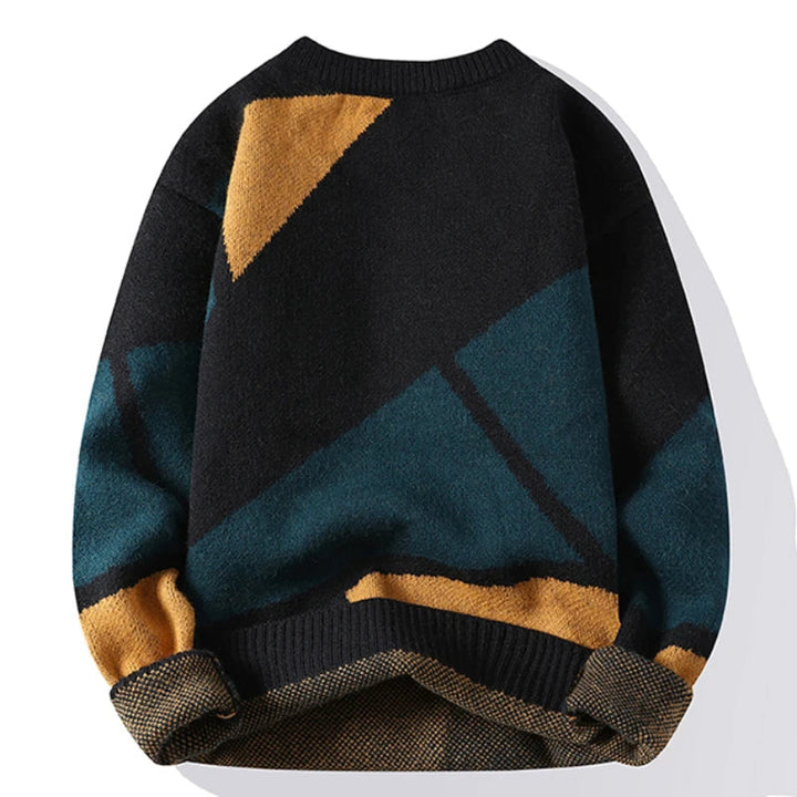 Valerian | Sweater with Bold Geometric Design and Cozy Comfort