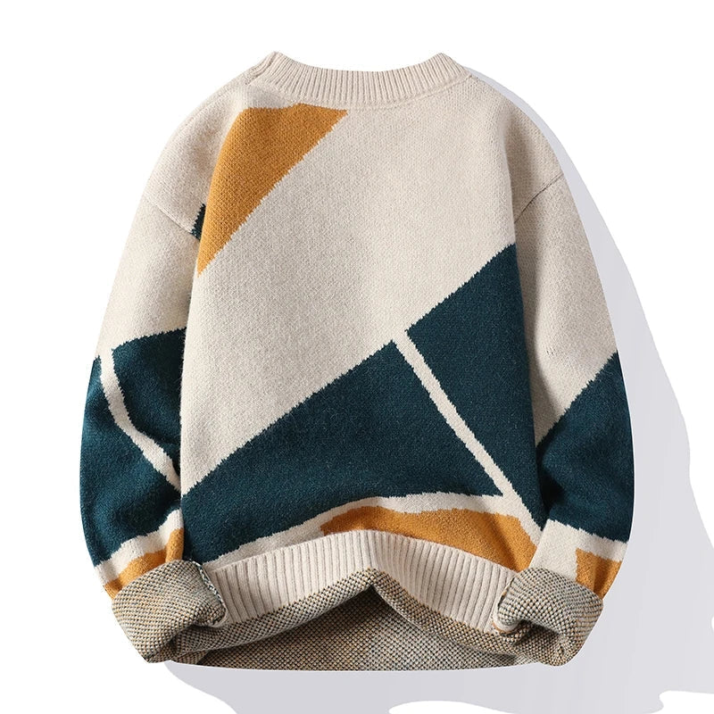 Valerian | Sweater with Bold Geometric Design and Cozy Comfort