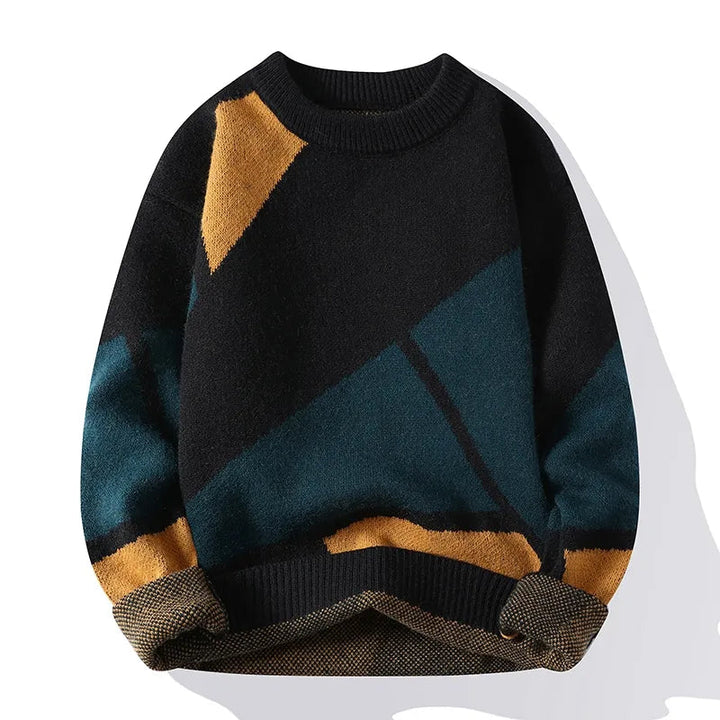 Valerian | Sweater with Bold Geometric Design and Cozy Comfort