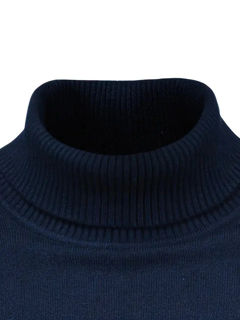 Cyrus | Slim Fit Turtleneck Jumper with Elegant Roll Neck