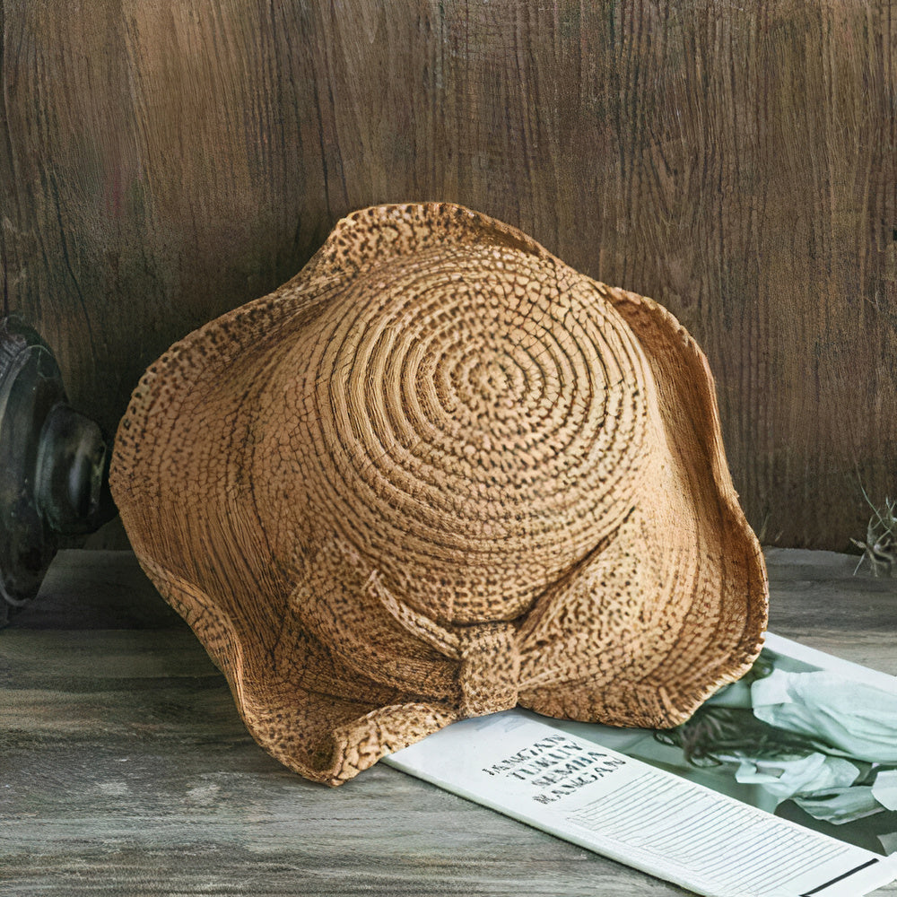 Celestia | Eco-Friendly Foldable Summer Hat with Elegant Bow and Lightweight Comfort